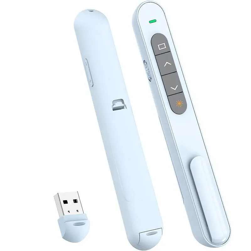 Rechargeable Presenter Remote Control Wireless Presentation Clicker ...