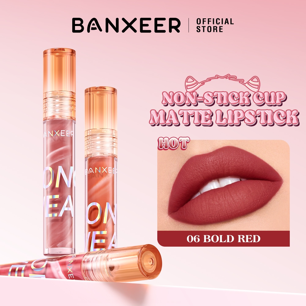 BANXEER Matte Lip Tint + Lip Oil Waterproof Long Lasting Not-stick ...