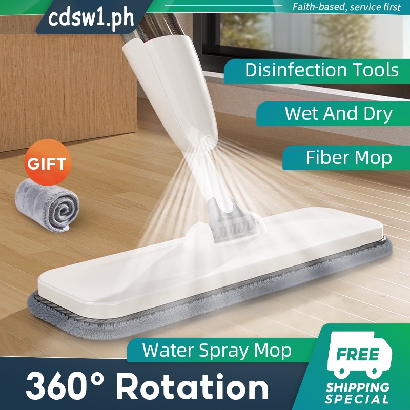 【COD】Floor Mop Spray Mop 360 Degrees Mop With Spinner Head Floor ...