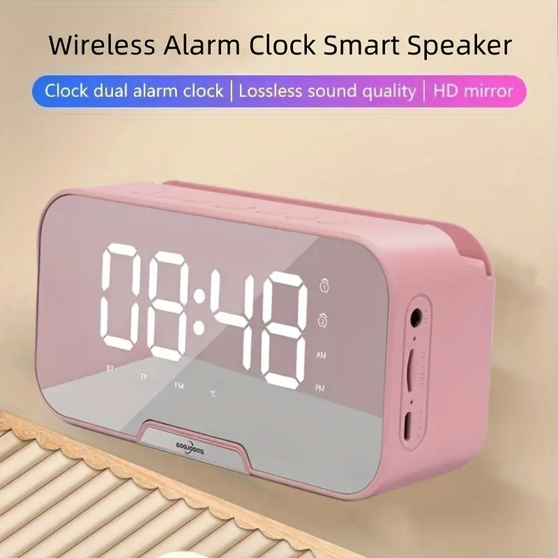 Portable Bluetooth Speaker ,Wireless Microphone, LED LCD Display Mirror ...