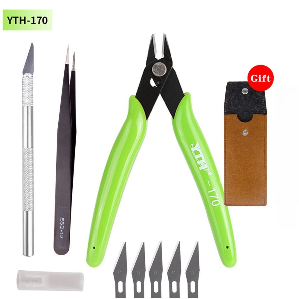 YTH-170 Wire Cutters Zip Tie Cutters Micro Flush Cutter 1PCS 5 Inch/12 ...