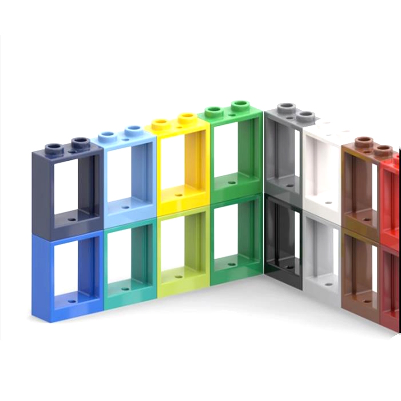 5pcs 60592 Door Frame Window 79128 60601Glass Building Blocks Moc ...
