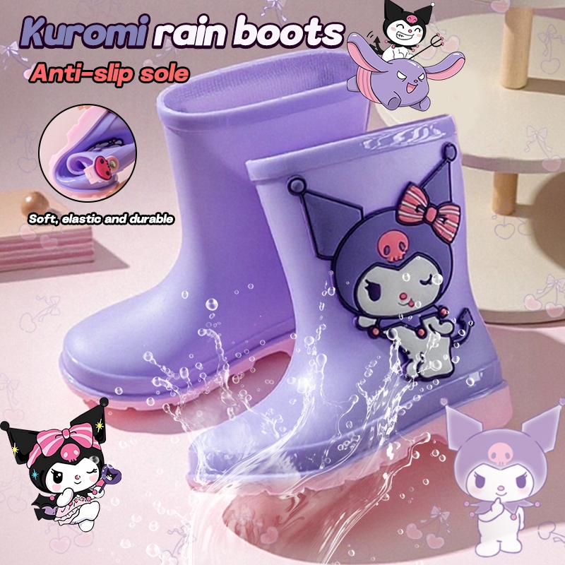 Kuromi rain boots kids rain boots anti-slip water shoes cartoon cute ...