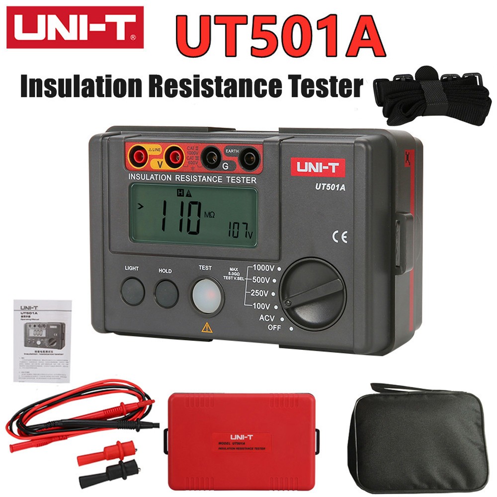 UNI-T UT501A UT502A 1000V Insulation Earth Ground Resistance Meter ...