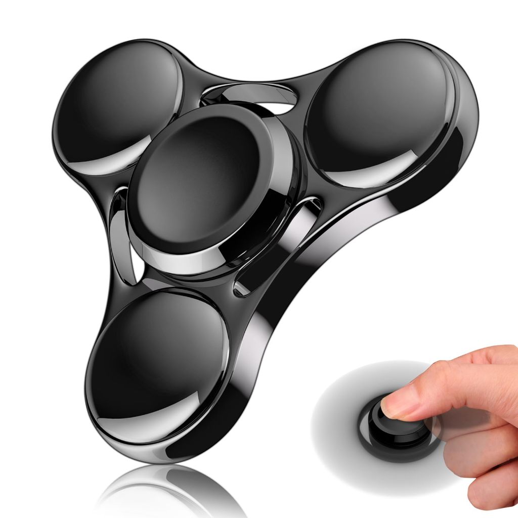 1PC Rainbow Fidget Spinner Toy Metal UFO Small Handheld Finger Spinner ...