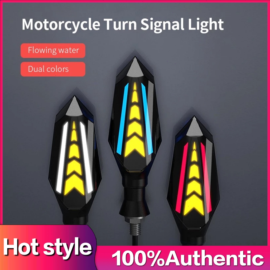 4pcs Motorcycle LED Turn Signal Lamp Sequential Flowing Flash Indicator ...