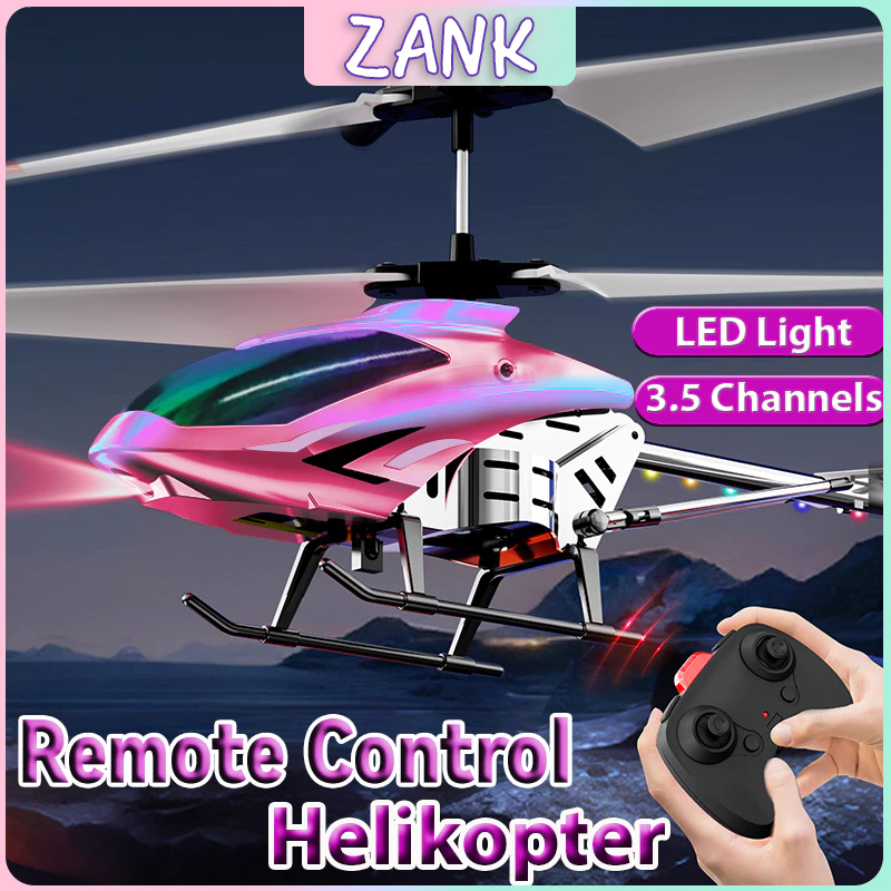 Helicopter Remote Control 3.5 Channel Flying Toy RC Alloy RC Helicopter ...