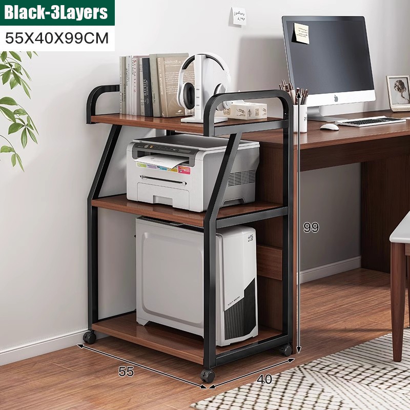 [24-hour delivery] Multi-layer rack, office printer rack, floor-to ...