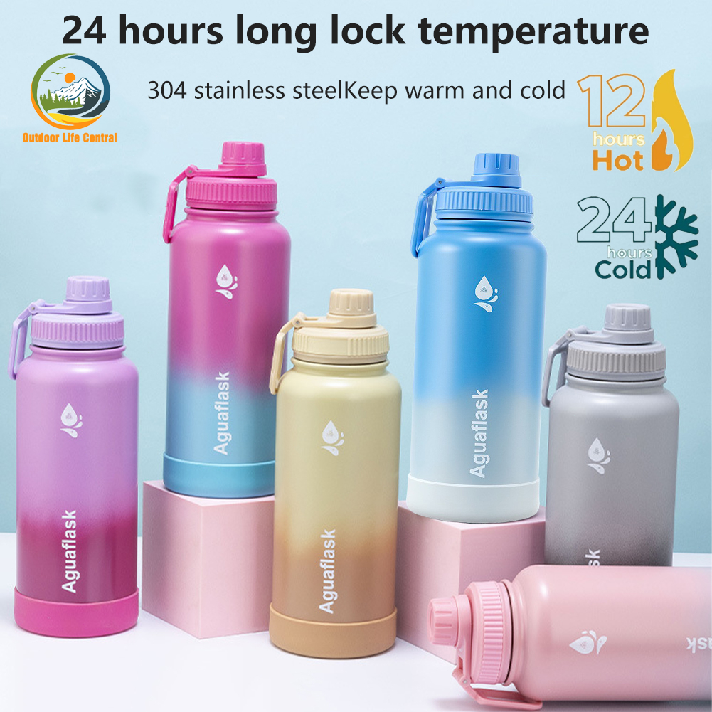 AguaFlask 32oz Tumbler 304 Stainless Steel Sport Water bottle Vacuum ...