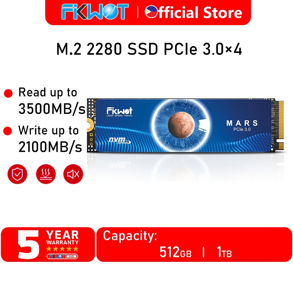 Fikwot FX550 SSD NVMe 2TB M.2 PCIe 3.0 – Lettura 3500 MB/s, Memoria QLC NAND, Per Desktop, Laptop E Mini PC - 6