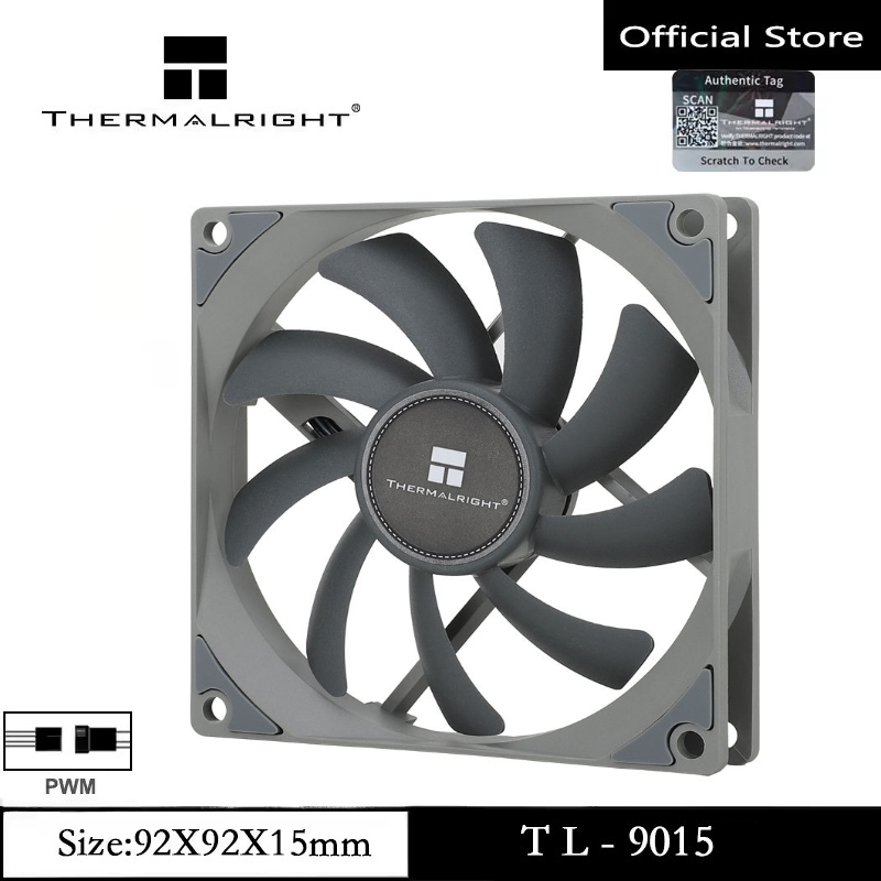 Thermalright TL-9015 CPU Cooler Fan 92mm PC Fan Up to 2700RPM Speed PWM ...