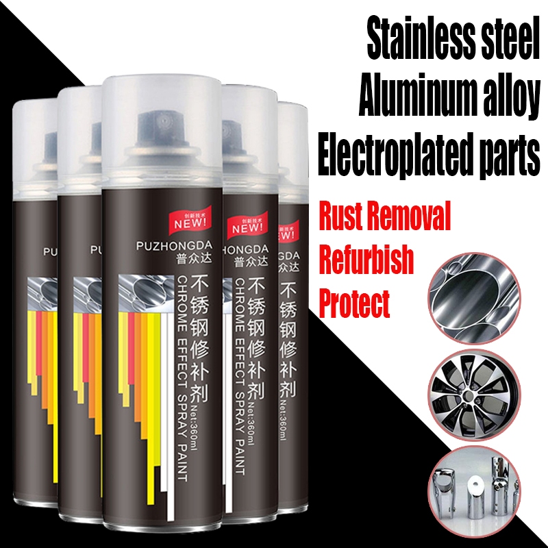Stainless Steel Anti Rust Paint Aluminum Alloy Chrome Primer Paint Spray  Paint and Metal Rust Remover
