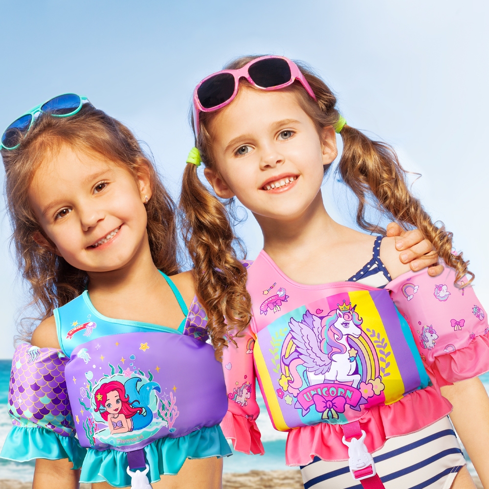 Magic Unicorn Mermaid Float Vest for Kids - Pool Safety & Fun! Buoyant ...