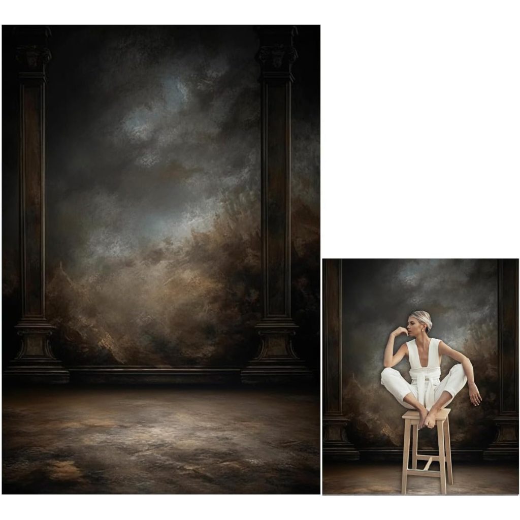5x7ft Dark Vintage Photography Backdrops Portrait Photo Backdrop ...