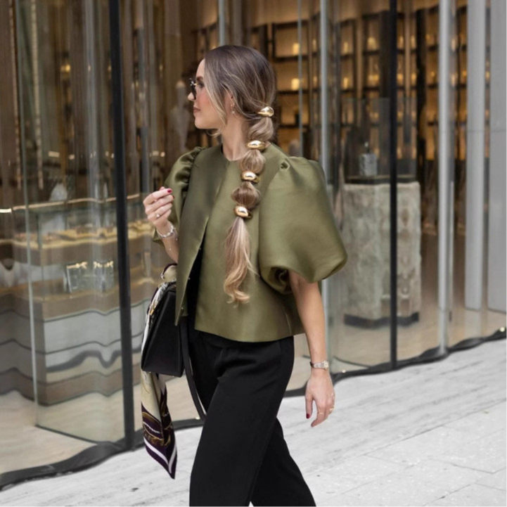 Modern filipiniana Silk Lace Leni Kimona Top barong chiffon loose