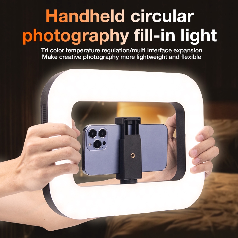 ZGRL-02 Handheld Square Fill Light, Mobile Live Streaming Dedicated ...