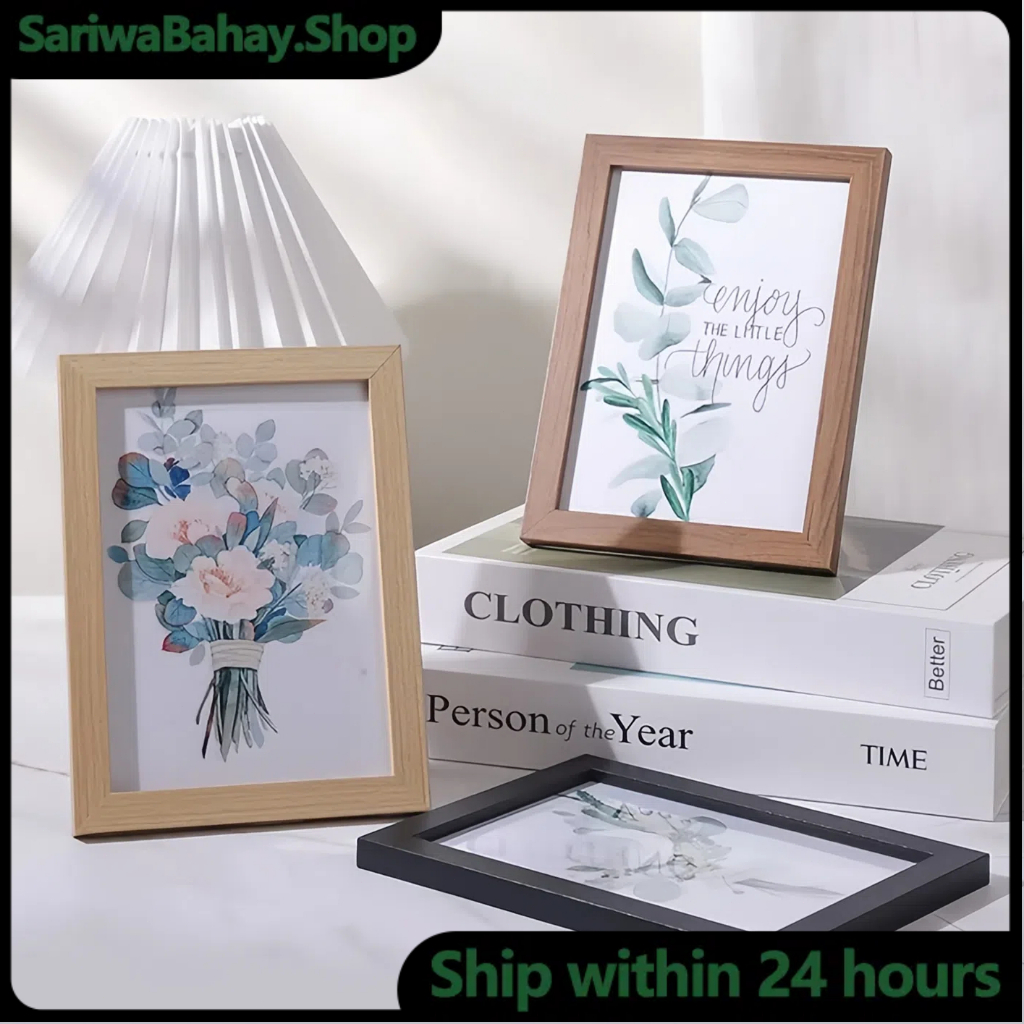 Picture Frame 4R/5R Size Wooden Photo Frame Picture Holder Poster ...