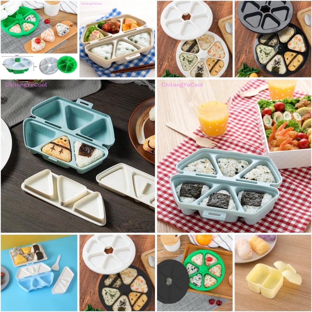 【HGPH】 Creative Triangle Sushi Mold Press Triangle Rice Ball Makers ...
