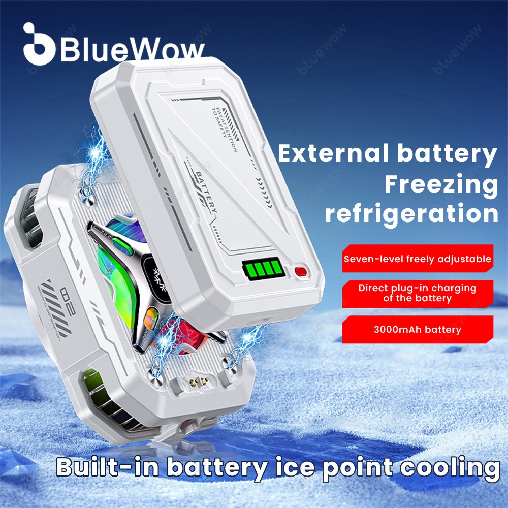 【3000mAh】BlueWow TH10 Phone cooler Rechargeable Magnetic Radiator ...