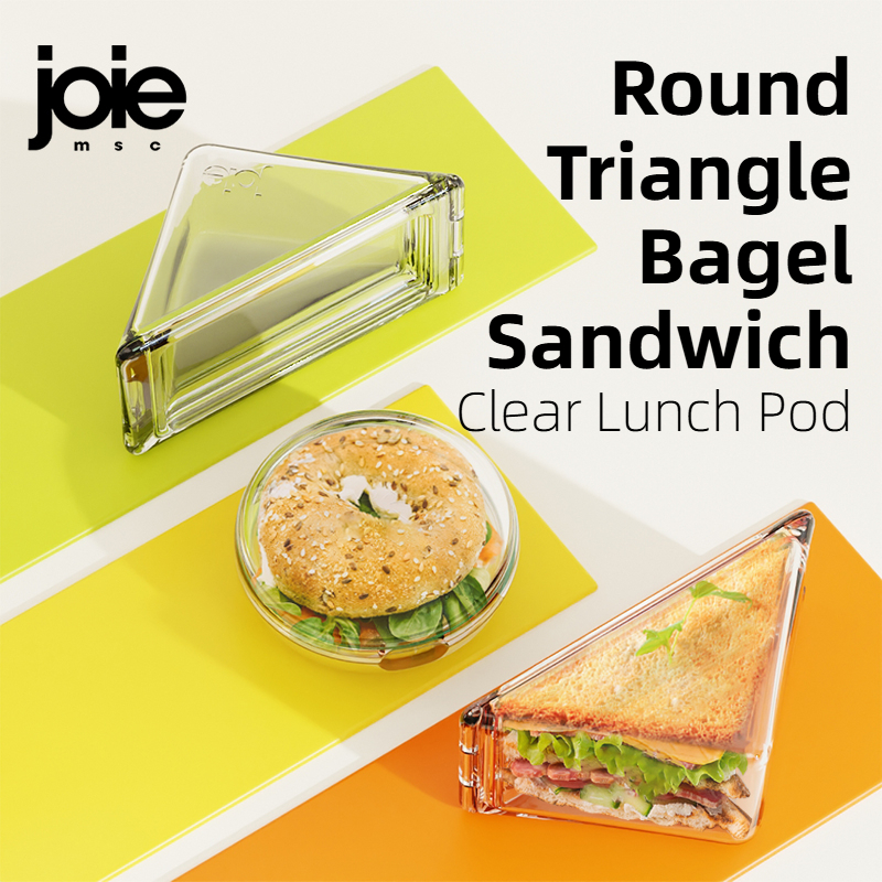 Joie Sandwich Triangle Lunch Box Portable Sandwich Bento Box with Lid ...