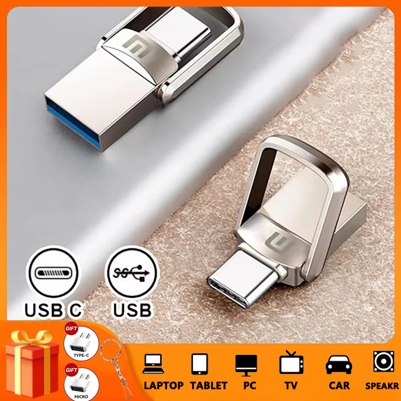 Mini TYPE-C Two-in-One Flash Driver 512GB/256GB/128GB/1TB/2TB USB3.0 ...