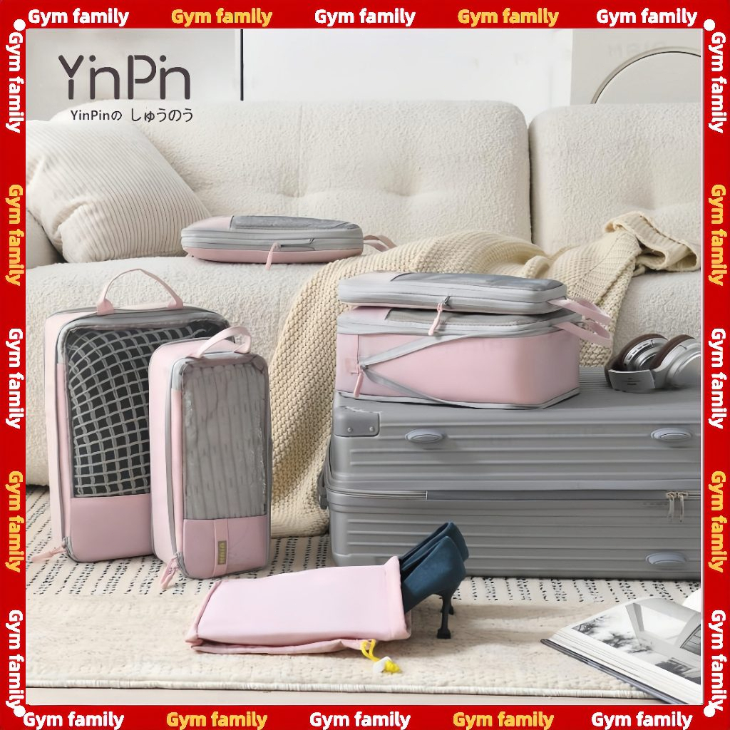 Compression Packing Cubes Portable Travel Bags Expandable Travel