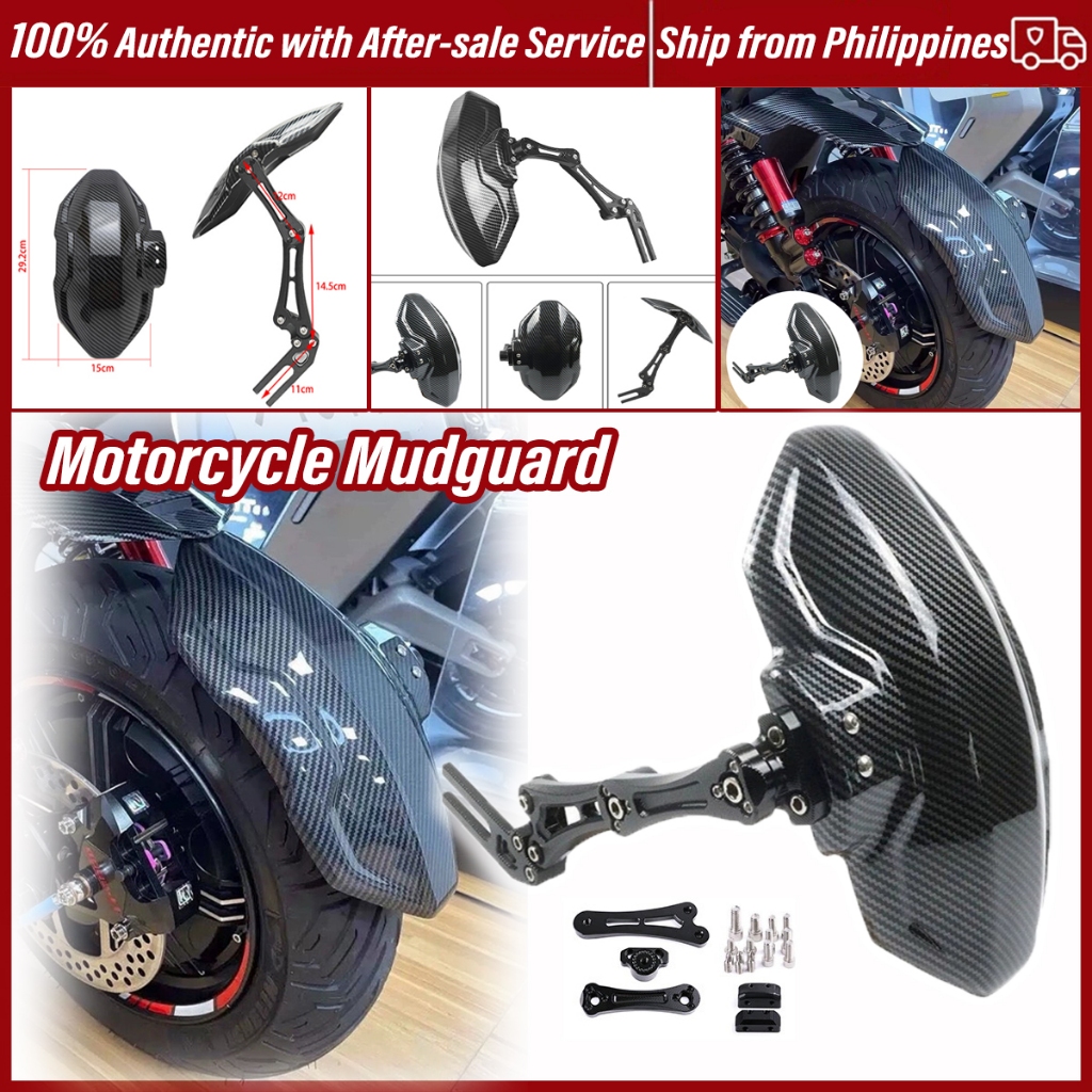 Upgraded Motorcycle Mudguard Rear Fender Universal Extender Mudflap Mud ...