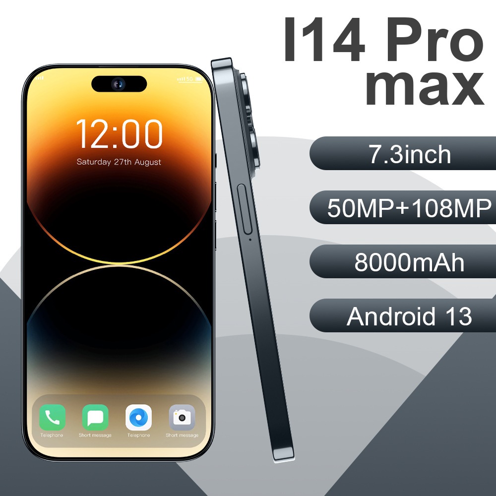 Explosive I14 PROMAX smartphone 16GB+512GB large memory high-definition ...