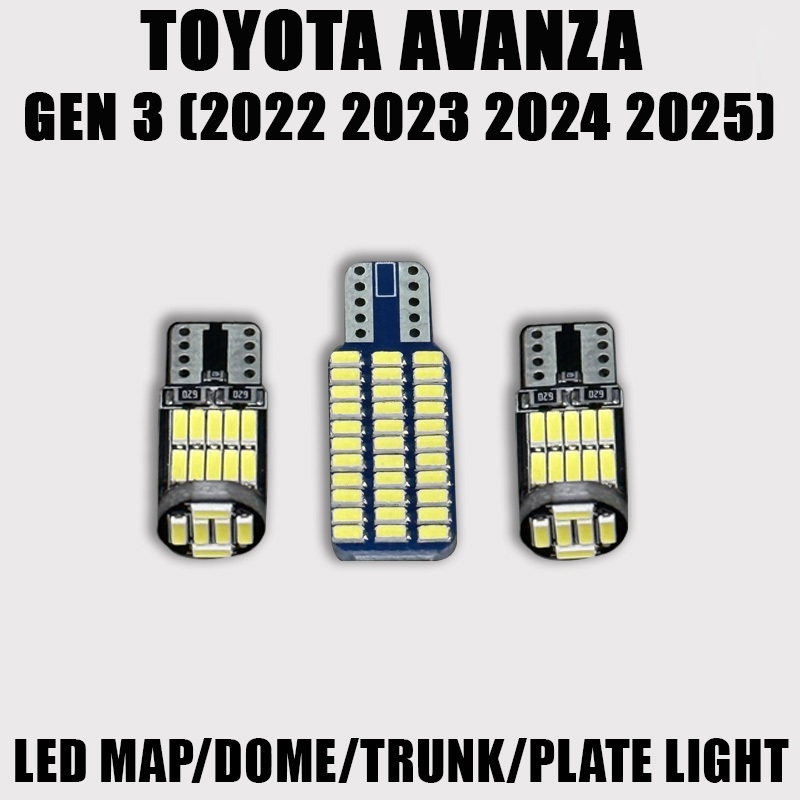 For Toyota Avanza Gen 3 2022 2023 2024 2025 LED Map Dome Cabin Ceiling ...