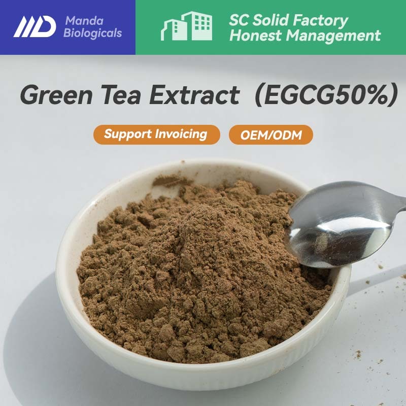 Factory Wholesale Green Tea Extract EGCG50%| Natural Antioxidant raw ...