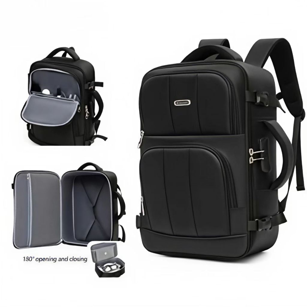 30-45L Large Capacity Travel Backpack for Men with Combination Lock ...