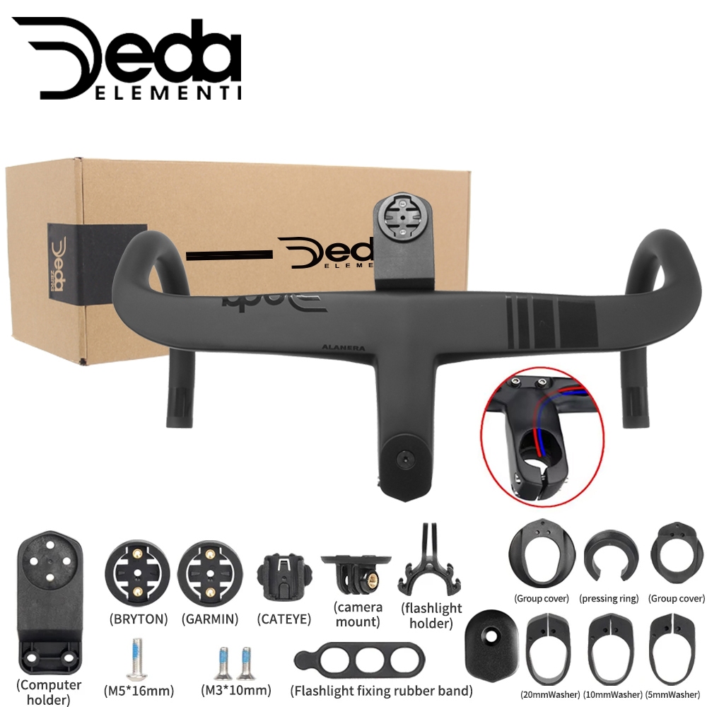 DEDA ALANEA Full Internal Cable Routing Road Bicycle Cockpit Carbon ...
