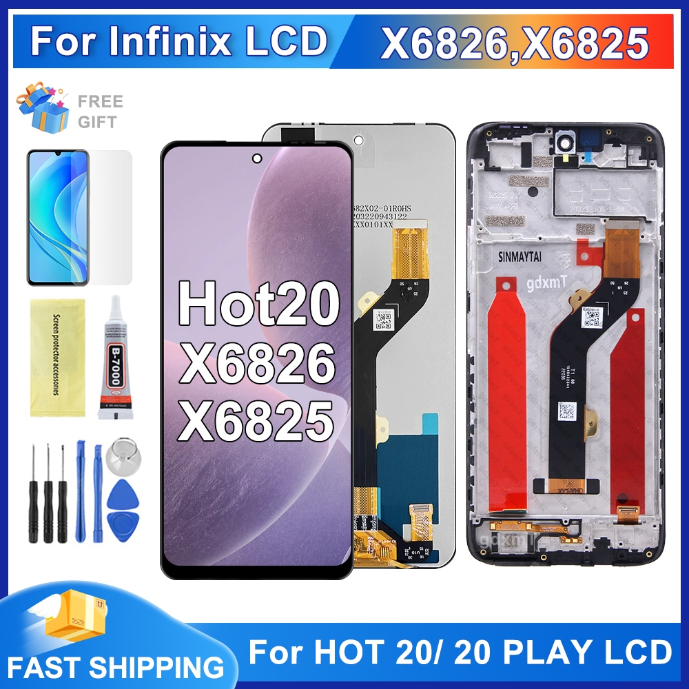 LCD For Infinix Hot 20i/Hot 20S/Hot 20 Play/Hot 20 X6825 X6826 X665 ...