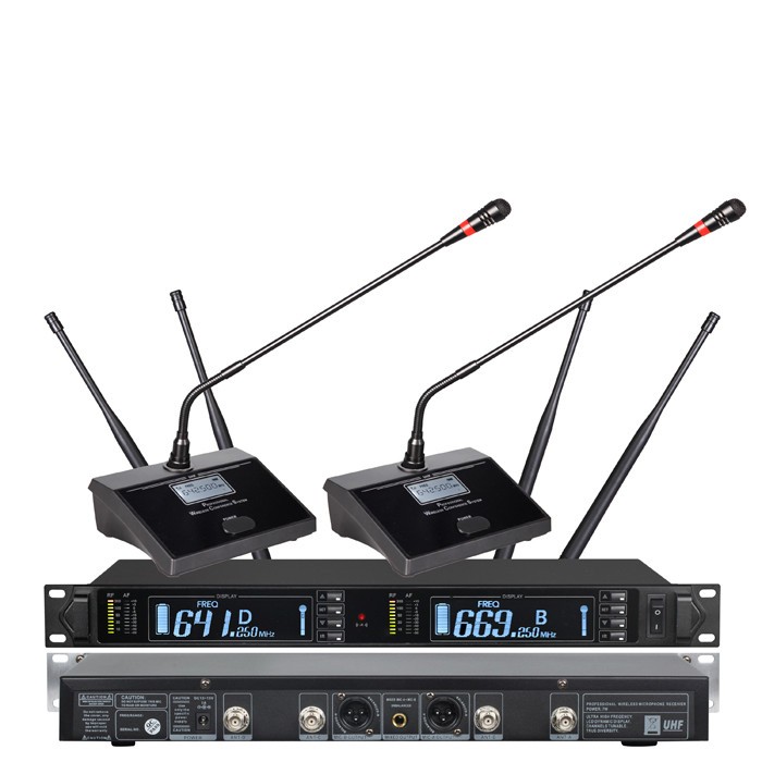 TURE DIVERSITY 640-690MHz UR-3500C uhf dual-channel conference wireless ...