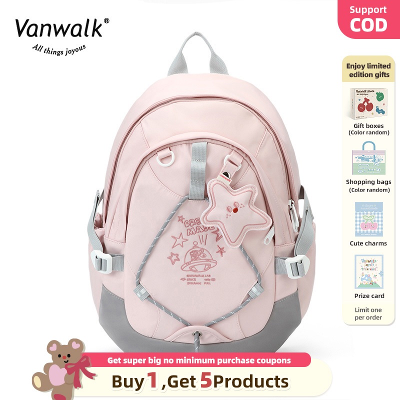 【VANWALK】star rabbit bag VANWALK V2554 Star Rabbit Series New Student Female Backpack