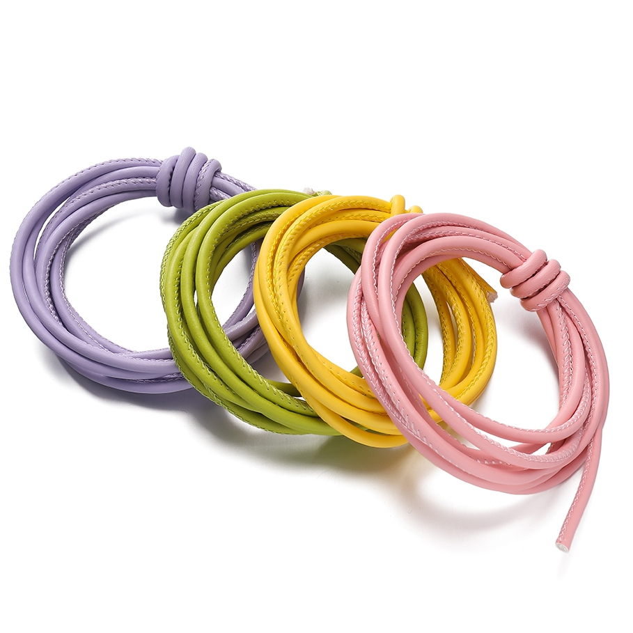 ST.KUNKKA 4/5mmpu Microfiber Car Thread Leather Rope Microfiber Open ...