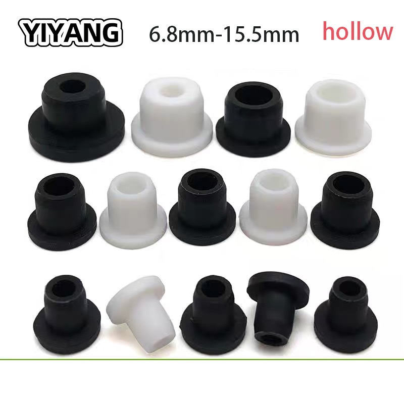 YIYANG Bore Size 6.8mm-15.5mm T-type Plug Hollow Silicone Rubber Hole ...