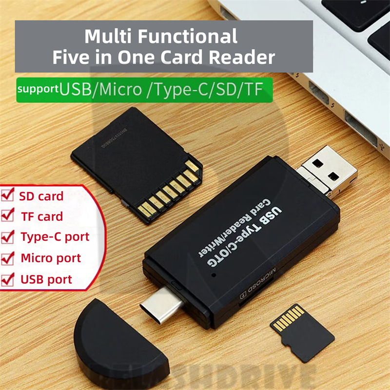Multi functional card reader OTG Multi functional Type-C Computer ...