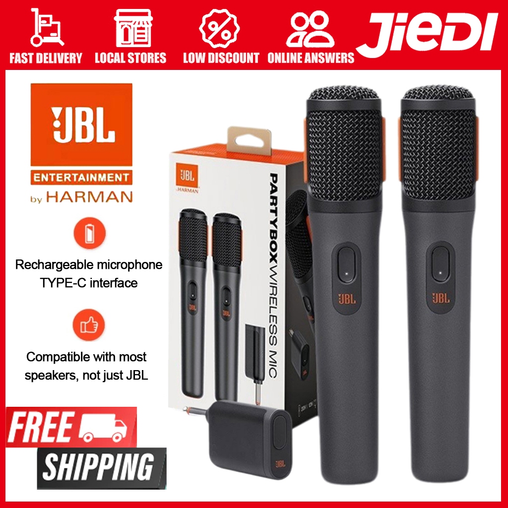 JBL Party Box Rechargeable Wireless Microphone Handheld Microphone ...