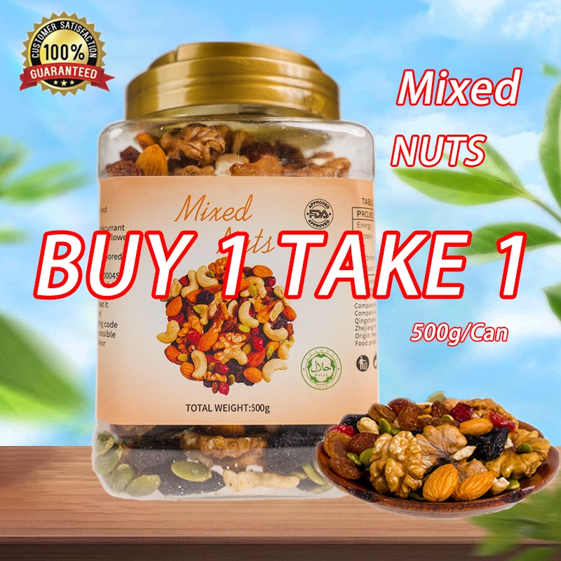 BUY 1 TAKE 1 500g 7 Daily Mixed Nuts and Fruits for a Healthy Snack ...