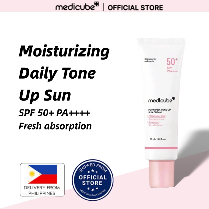 Medicube Sunscreen Pdrn Pink Tone Up Sun Cream 50ml Spf 50+ PA++++ Face ...