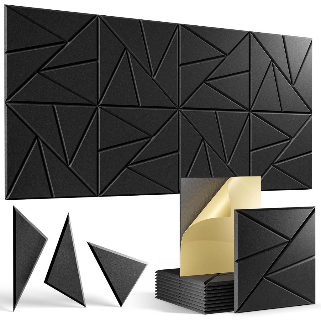 Square Acoustic Panels Self-Adhesive 30*30cm DIY Sound Proof Foam ...