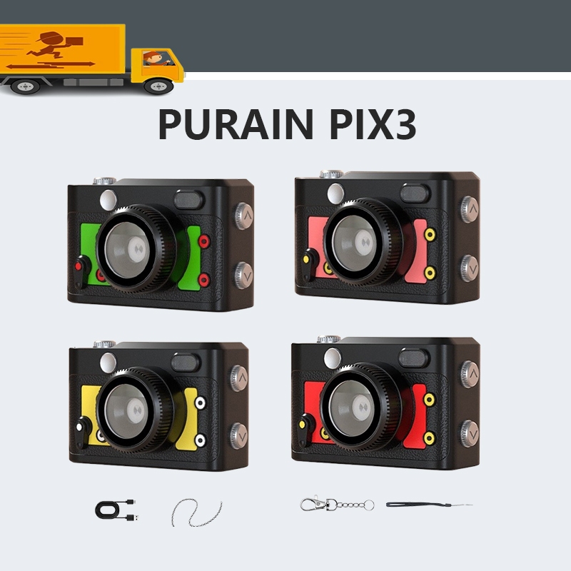 PURAIN PIX3 HD Retro CCD Camera 8-megapixel OTG Transmission Mini ...