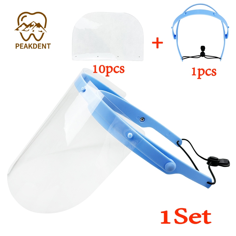 1 set Dental Face Protective Dental Face Shield Detachable Face Shield ...