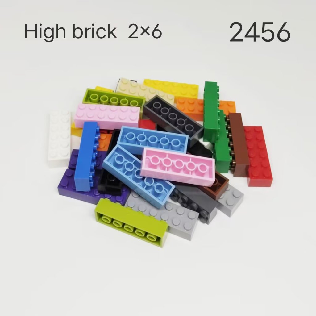 MOC 10pcs Small Particle Assembled Building Blocks 2 x 6 High Brick ...