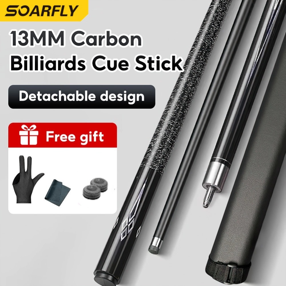 Carbon Fiber Billiard Cue Shaft 11.8/12.4/12.8mm Tip OD For Pool Cue