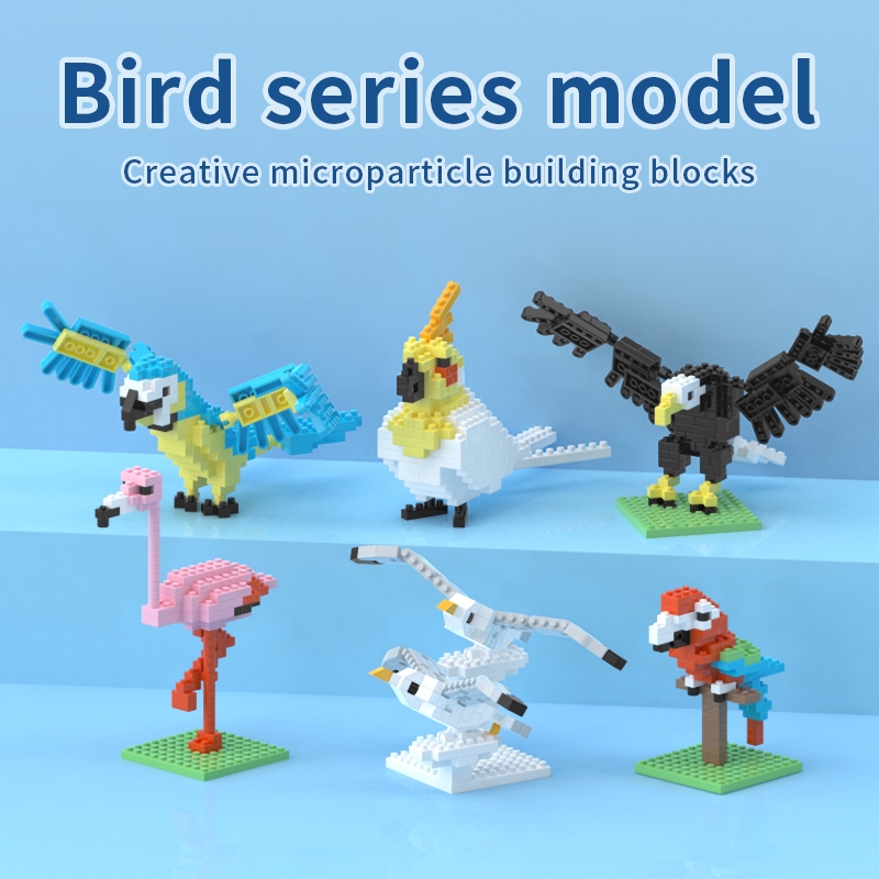 New Flamingo Eagle Parrot Building Block Bird Series Children ...