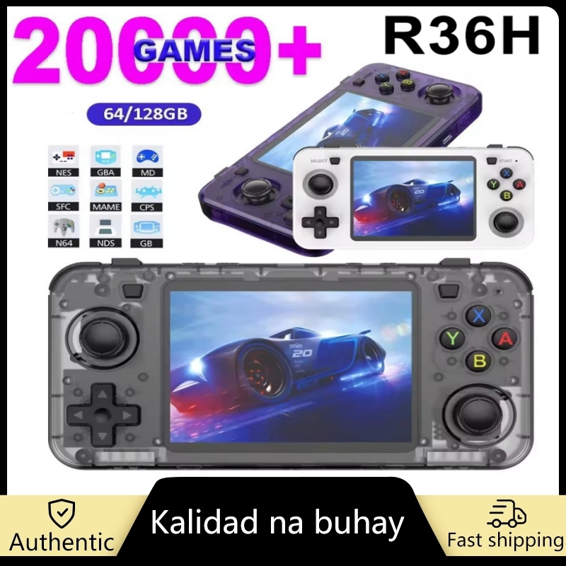 R36H Retro Handheld Video Game Console Linux System 3.5 Inch IPS Screen ...