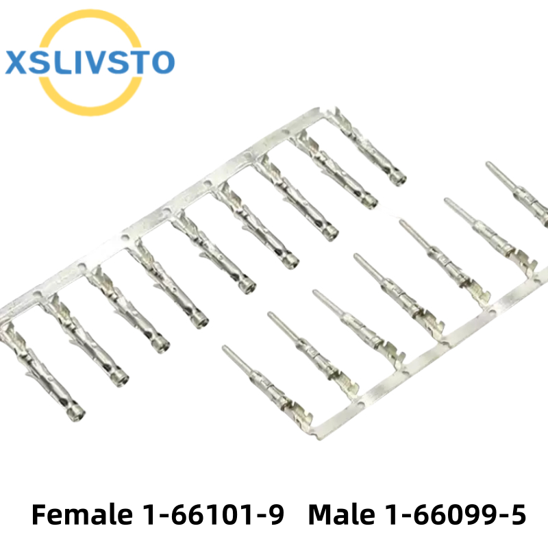 20 pcs 1-66101-9 tinned female terminal male end 1-66099-5 male pin TE ...