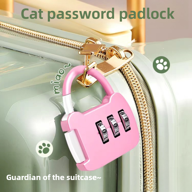 Zinc Alloy Mini Password Padlock Diary Protection Lock Anti-Theft Lock  Luggage Password Lock Travel Anti-Theft Backpack Padlock